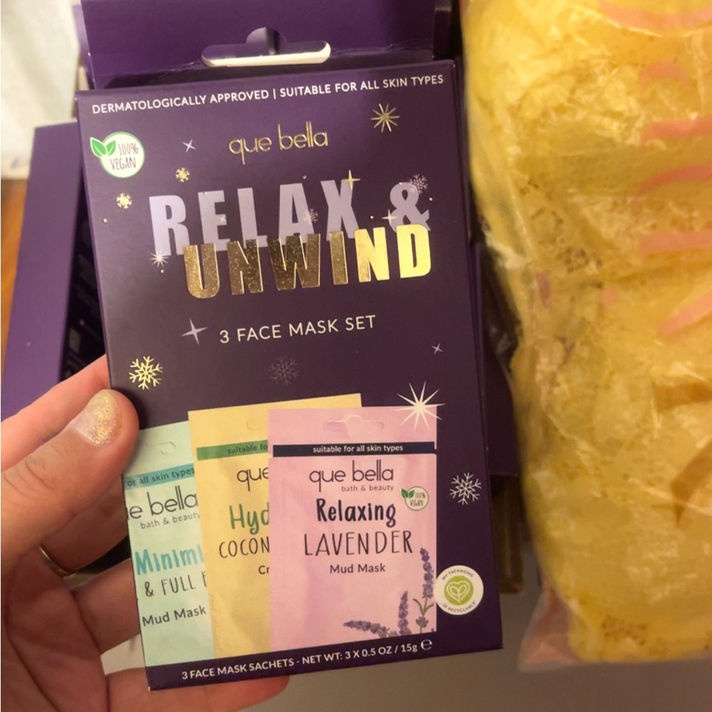 Relax & Unwind Face Mask Set - Lavender, Mint, Coconut